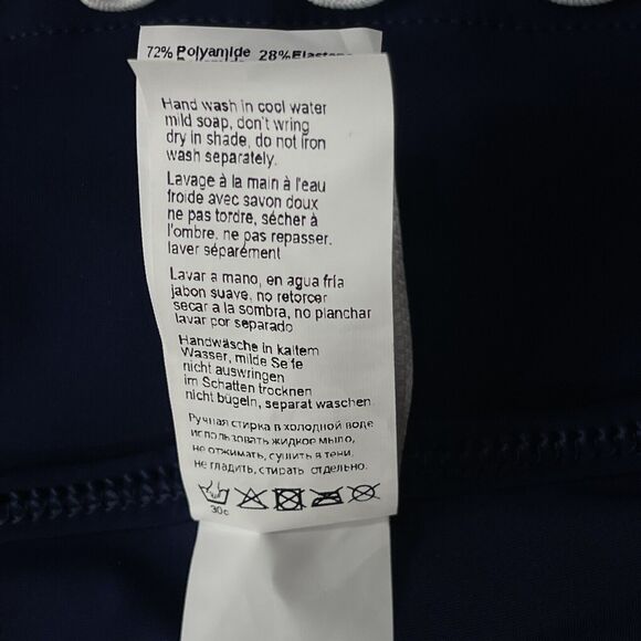 Profile by Gottex Palm Springs SZ 10 Swim Skirt Side Slit Ruffled UPF 50+ Blue - Picture 10 of 12